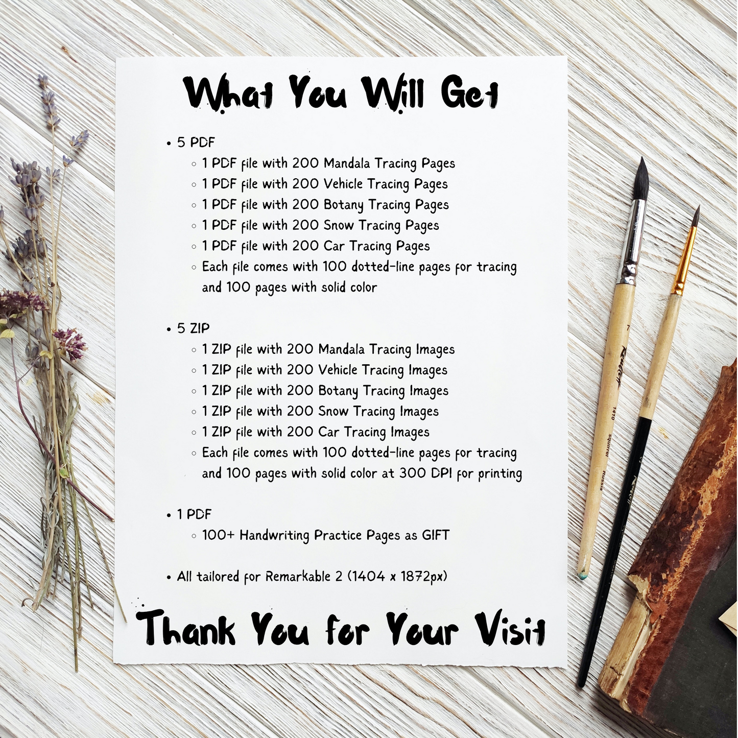 Remarkable 2 Tracing Templates.