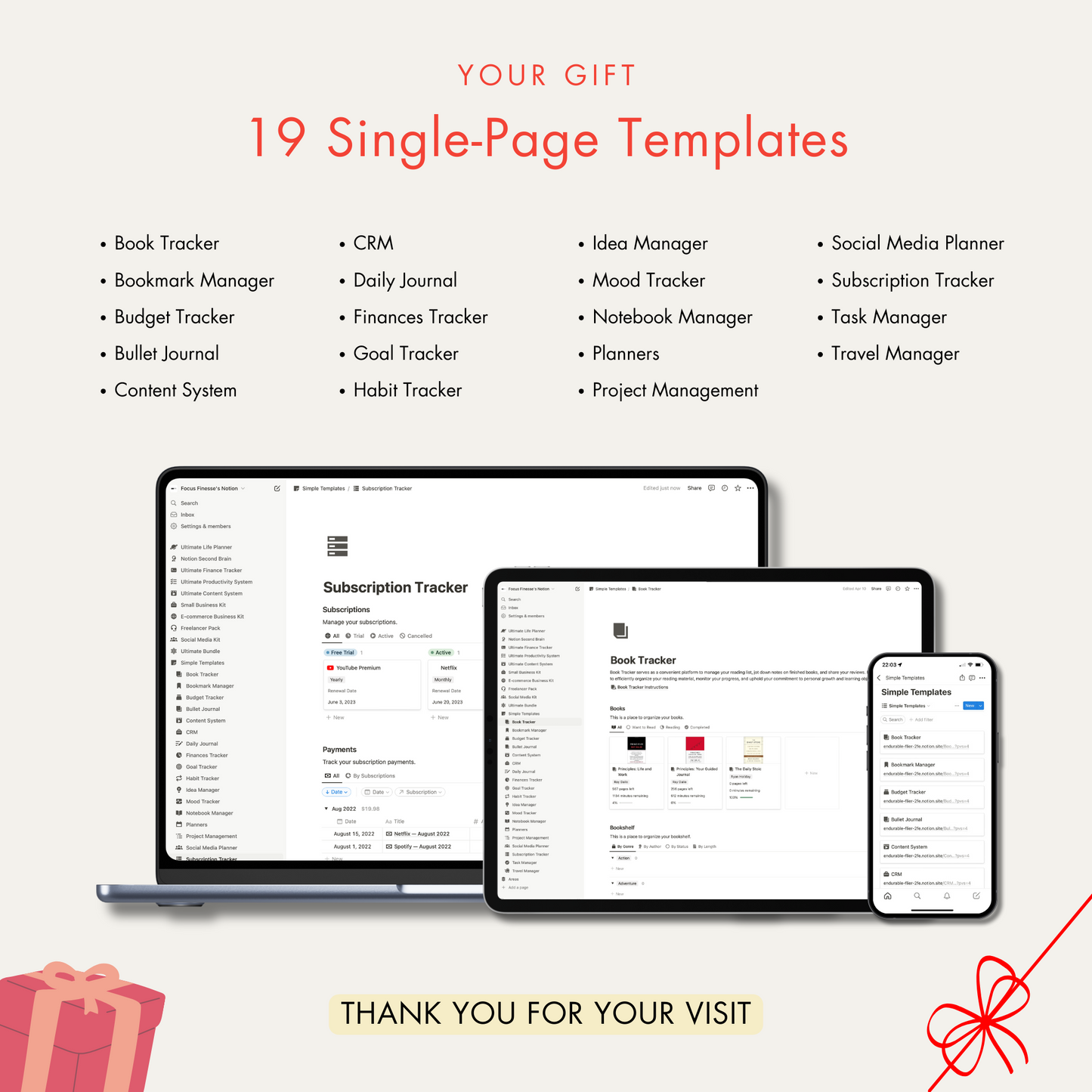 Notion Template Ultimate Bundle, Notion Planner.