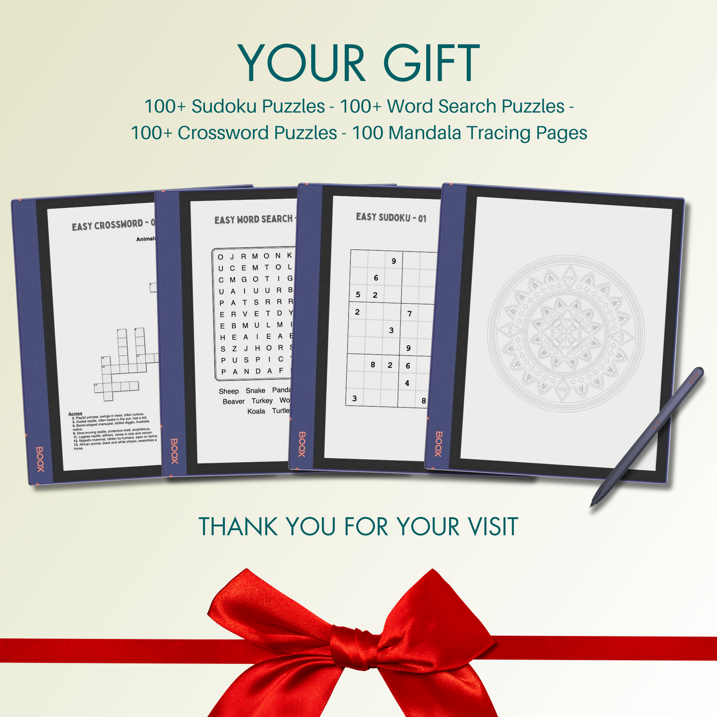 Boox Go 10.3, Boox Note Air 3C, Boox Note Air 4C, Boox Note Air 1, Boox Note Air 2, Boox Note Air Plus, Boox Nova Air, Boox Nova Air C, Boox Tab Ultra and Boox Tab Ultra C.