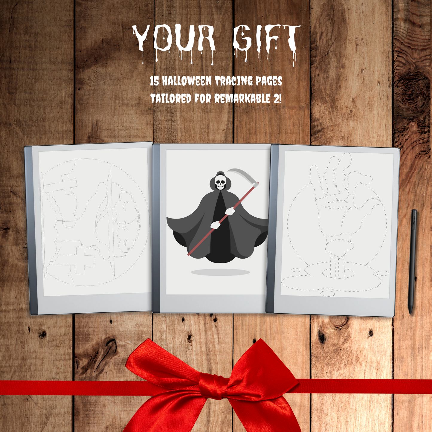 Remarkable 2 Halloween Macabre Sleep Screen & Notebook Cover