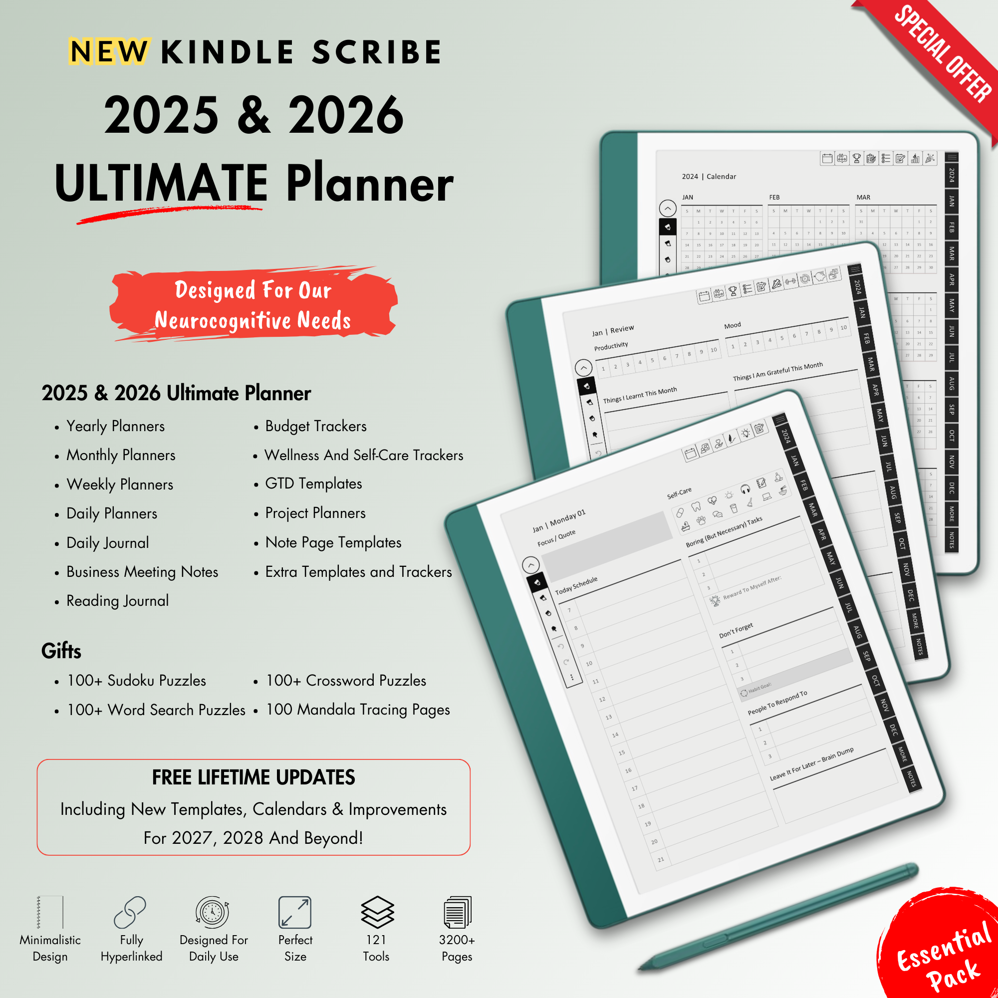 New Kindle Scribe Ultimate Planner for 2025 & 2026 EInk Elysium New Kindle Scribe Ultimate Planner for 2025 & 2026 EInk Elysium