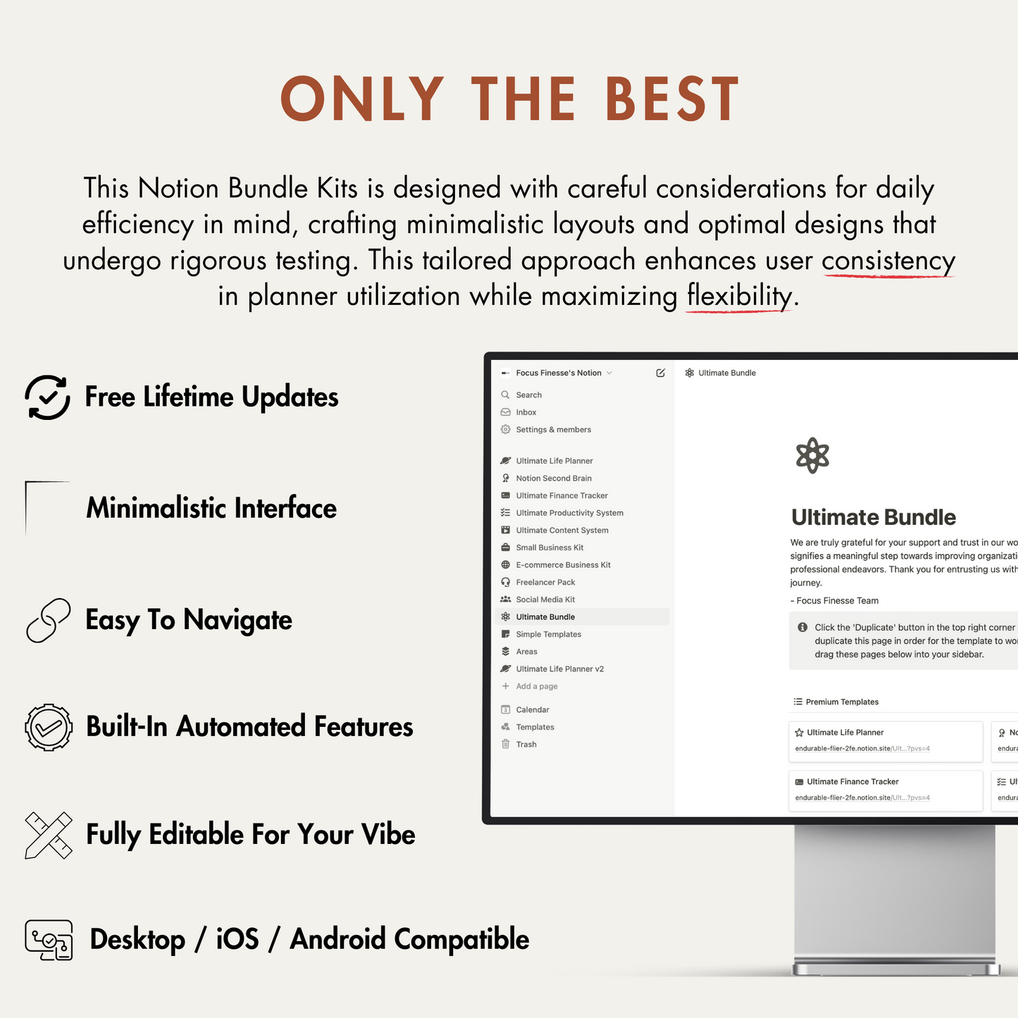 Notion Template Ultimate Bundle, Notion Planner.