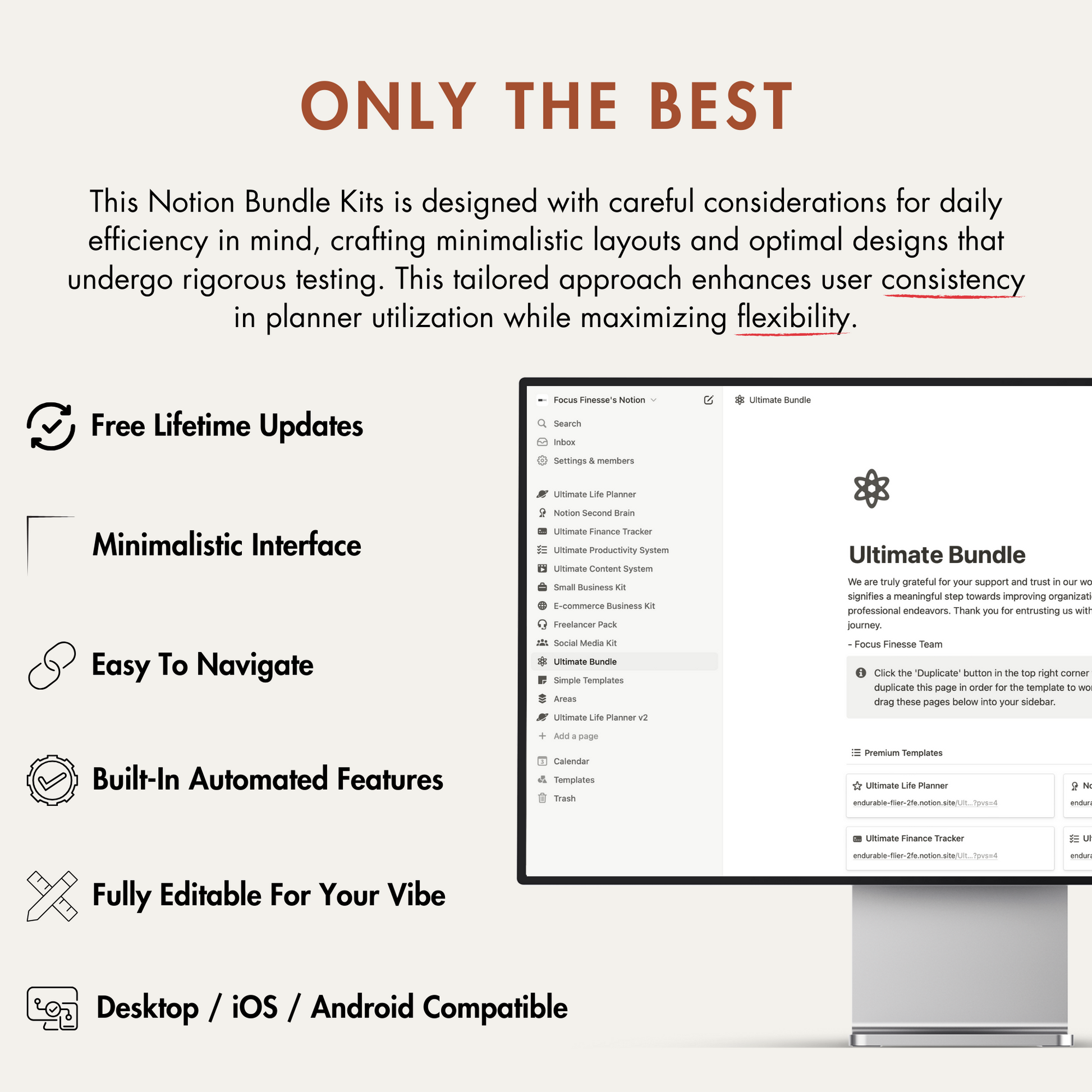 Notion Template Ultimate Bundle, Notion Planner.