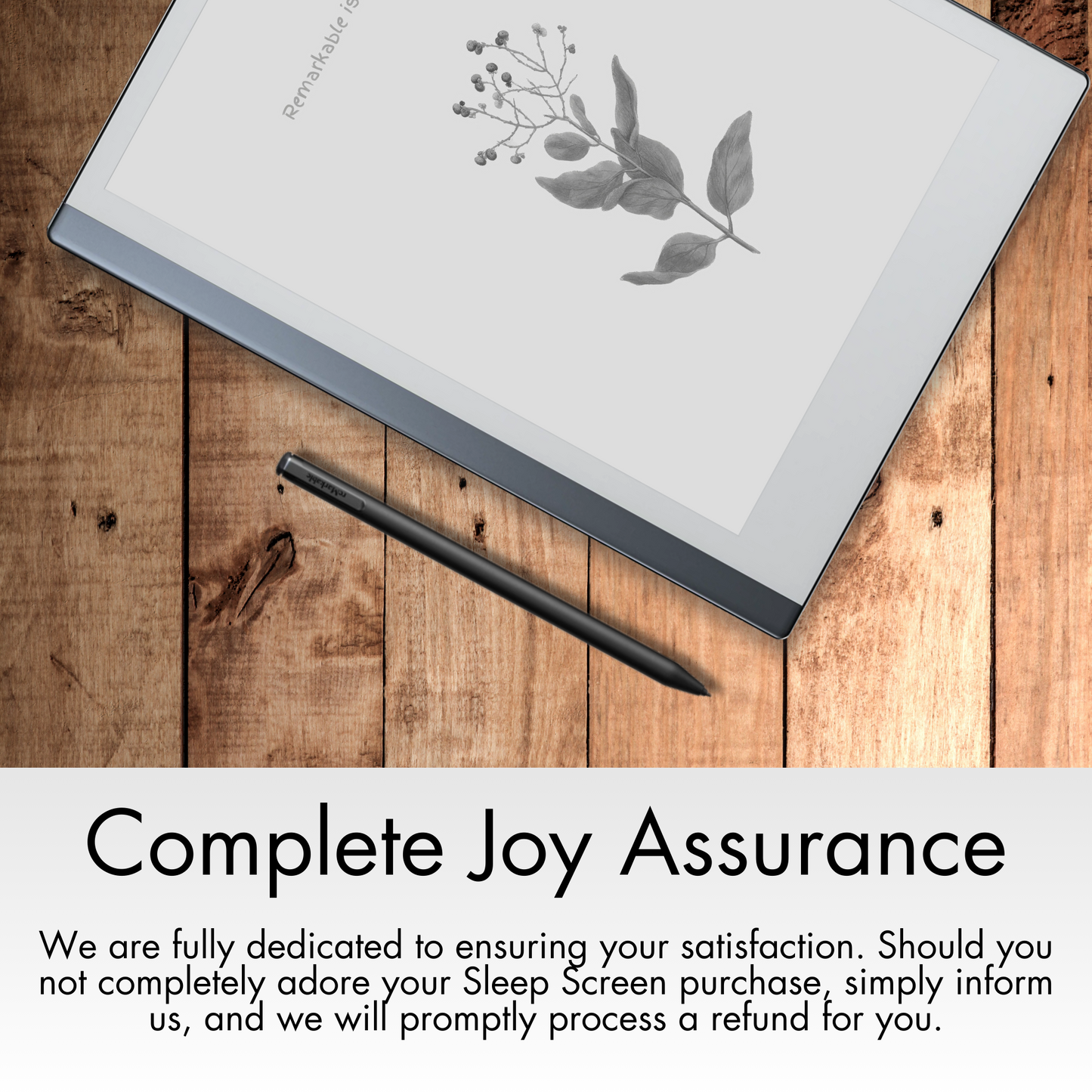 We are fully dedicated to ensuring your satisfaction. Should you not completely adore your purchase, simply inform us, and we will promptly process a refund for you.