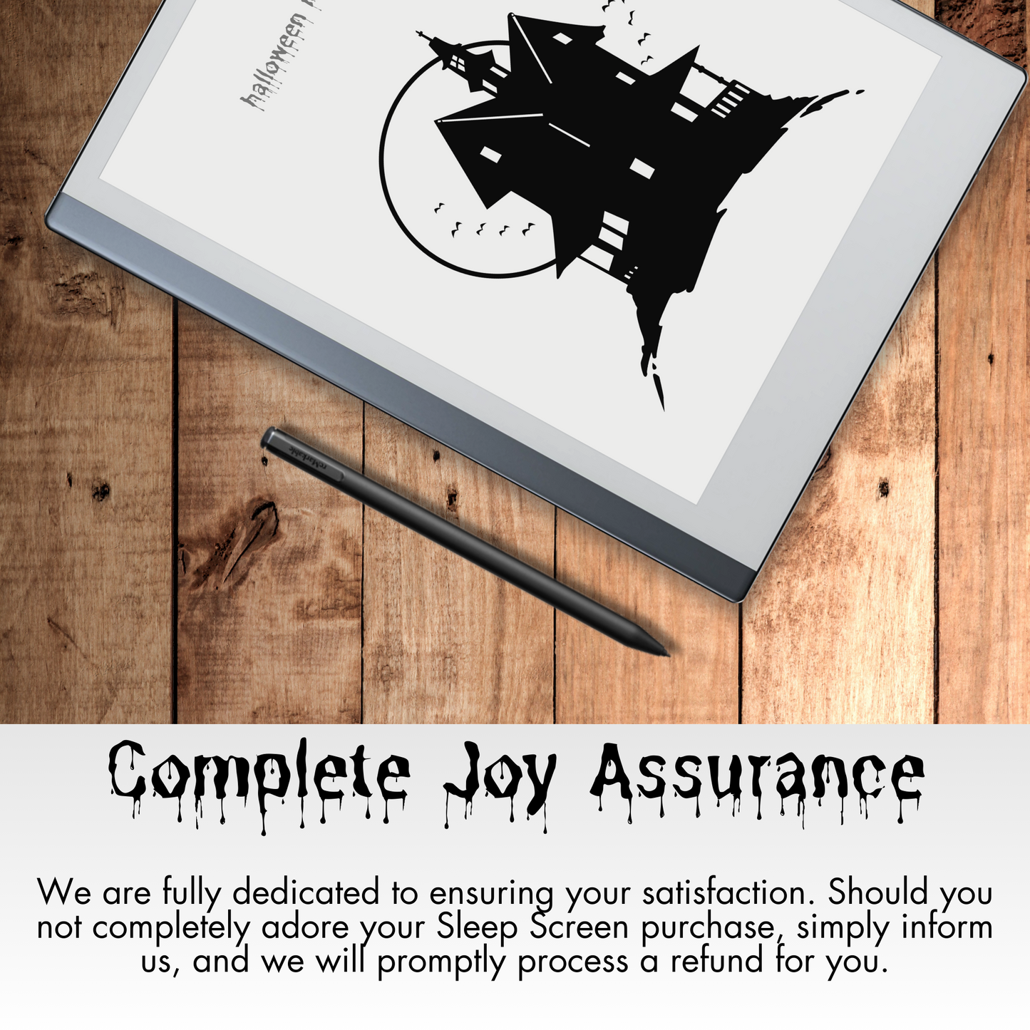 Remarkable 2 Halloween Ghostly Sleep Screen & Notebook Cover