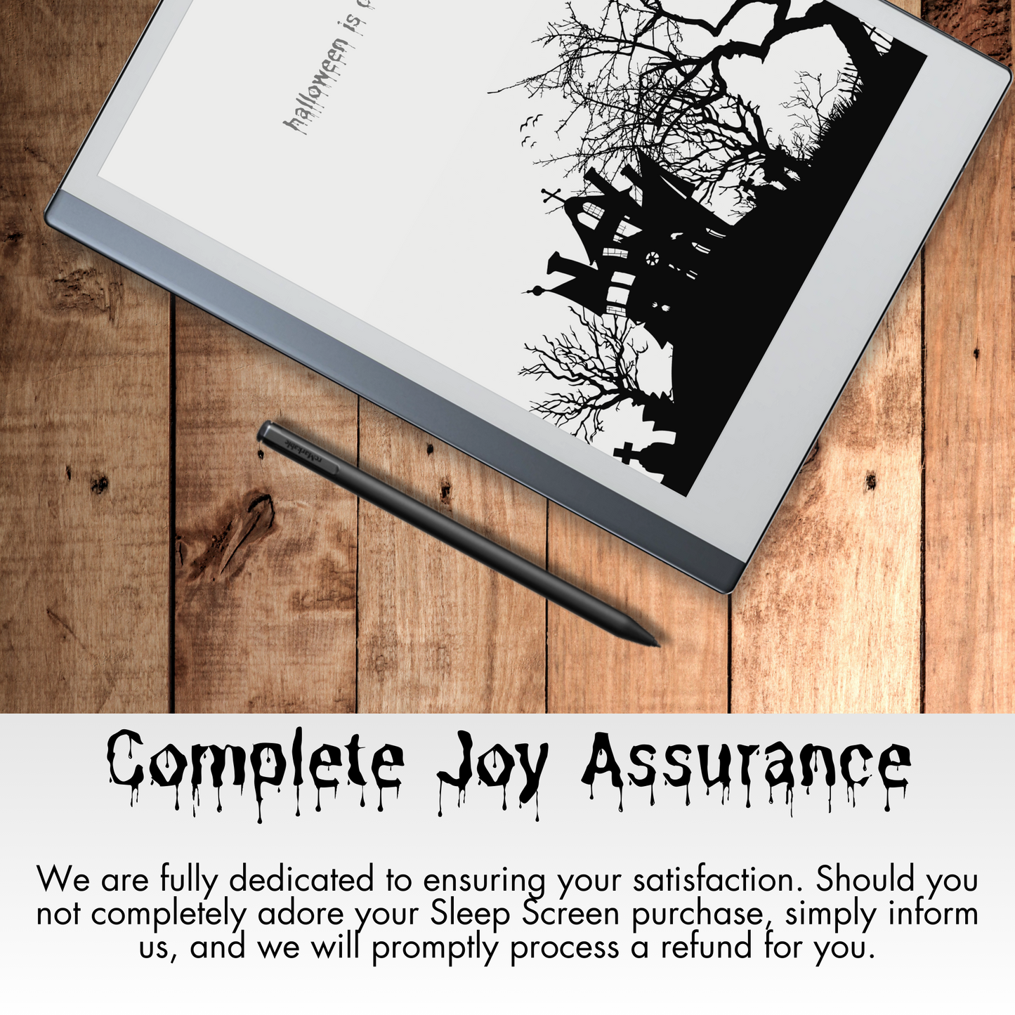 Remarkable 2 Halloween Ghastly Sleep Screen & Notebook Cover