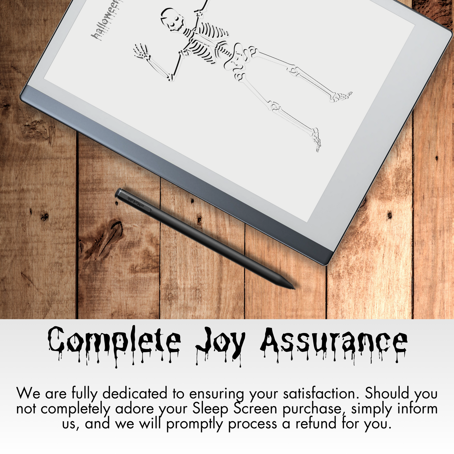 Remarkable 2 Halloween Spooky Sleep Screen & Notebook Cover