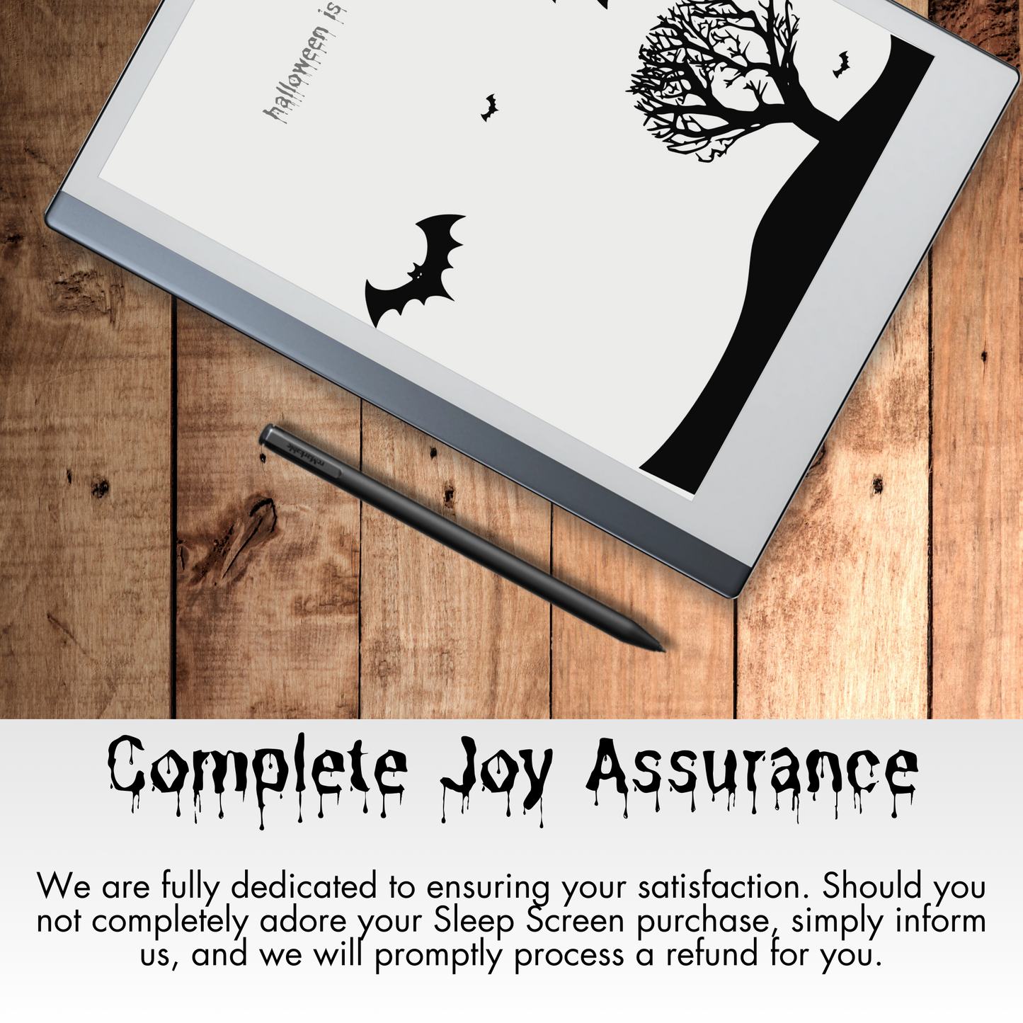 Remarkable 2 Halloween Chilling Sleep Screen & Notebook Cover