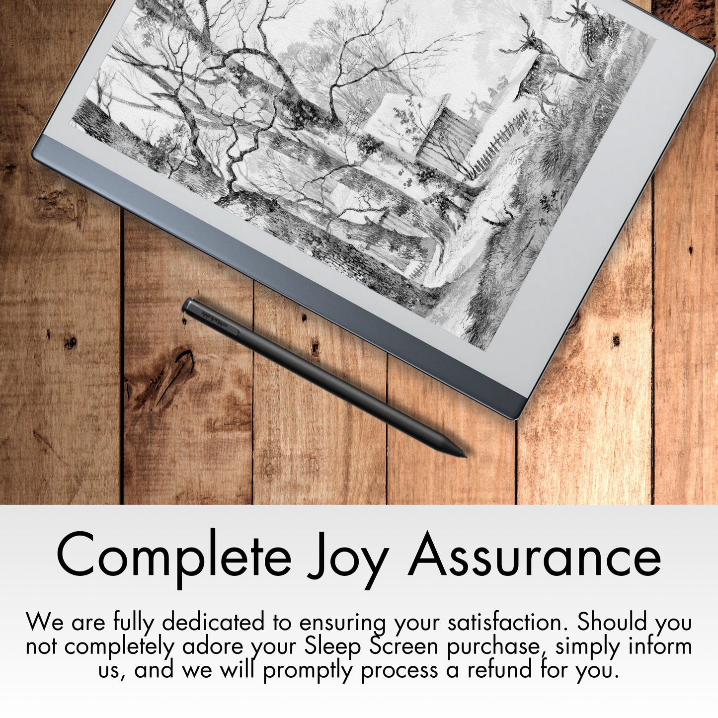 We are fully dedicated to ensuring your satisfaction. Should you not completely adore your purchase, simply inform us, and we will promptly process a refund for you.