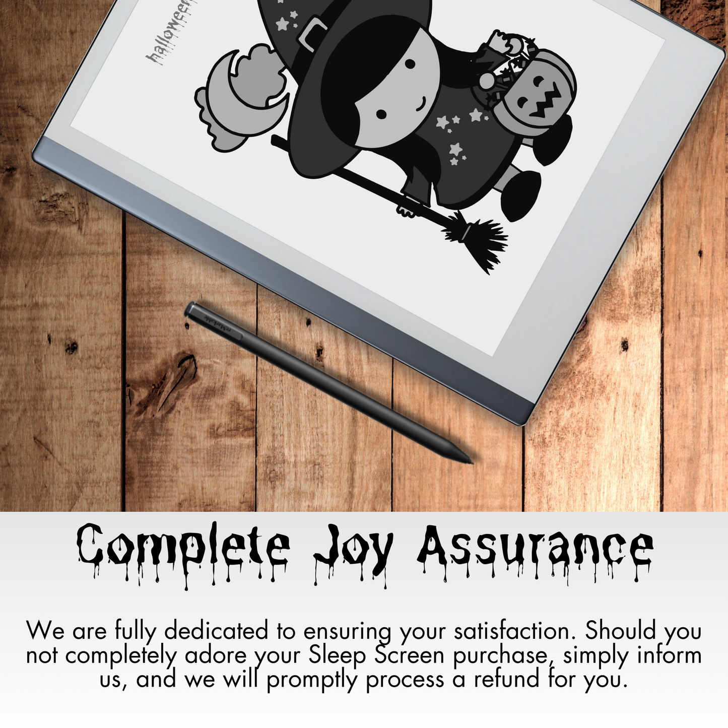 Remarkable 2 Halloween Eerie Sleep Screen & Notebook Cover
