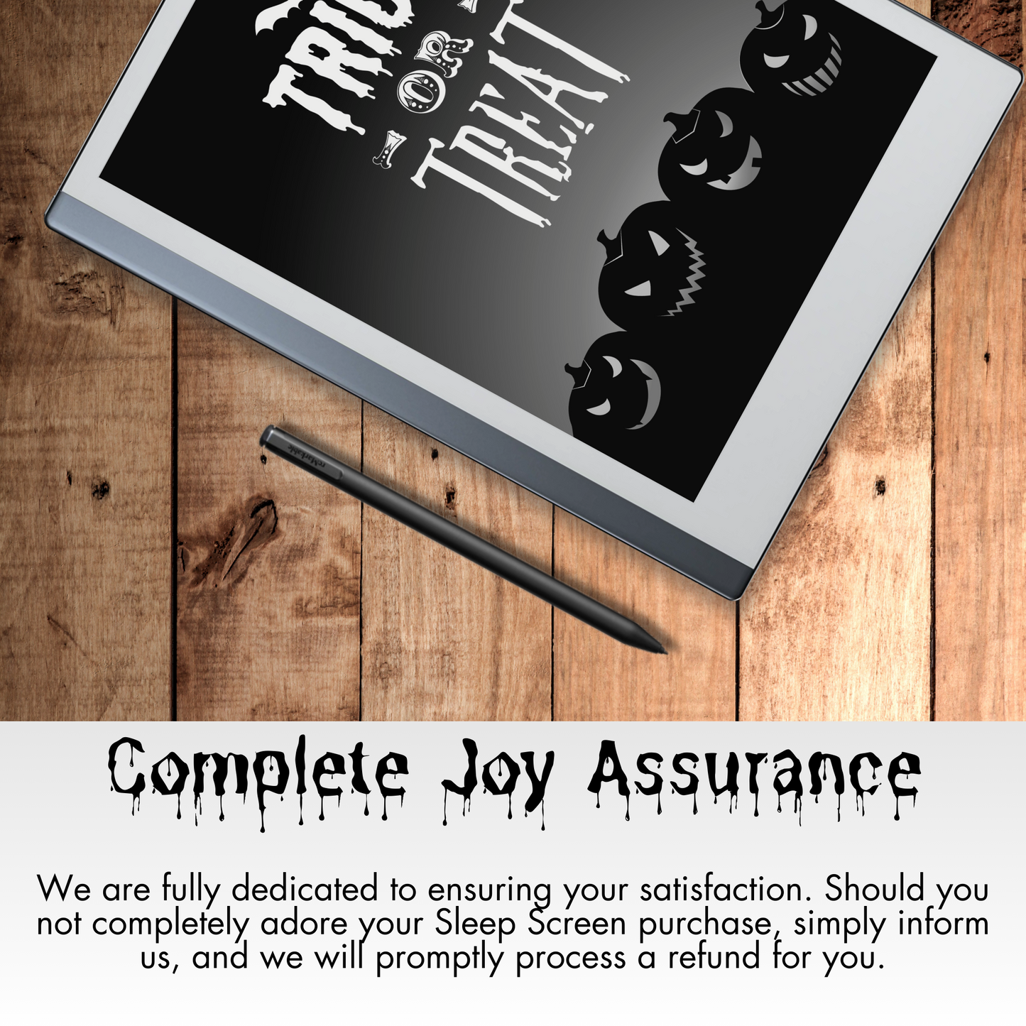 Remarkable 2 Halloween Frightening Sleep Screen & Notebook Cover
