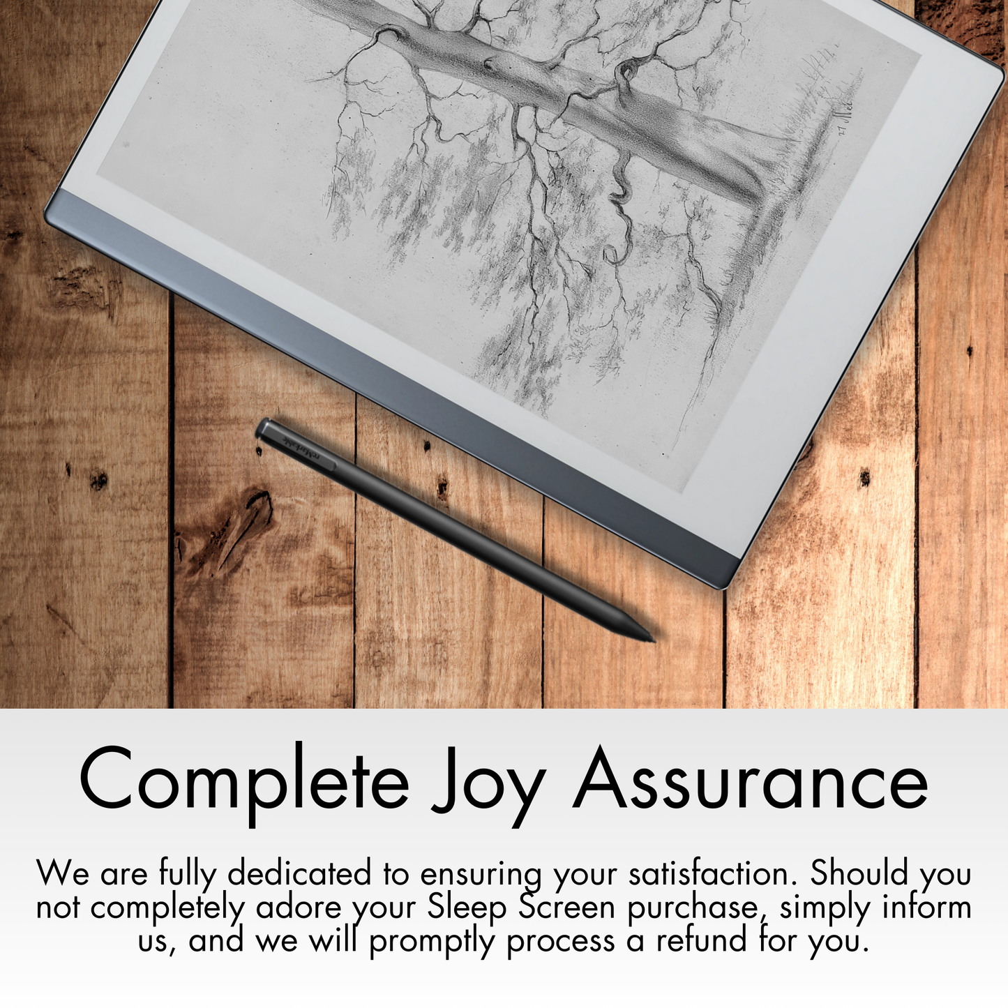 Remarkable 2 Sleep Screen & Notebook Cover Artwork - Original Hand-Rendered Tree Drawings