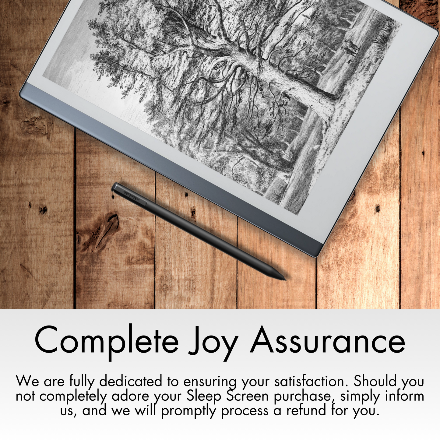 Remarkable 2 Sleep Screen & Notebook Cover Artwork - Creative Tree Sketches by Hand