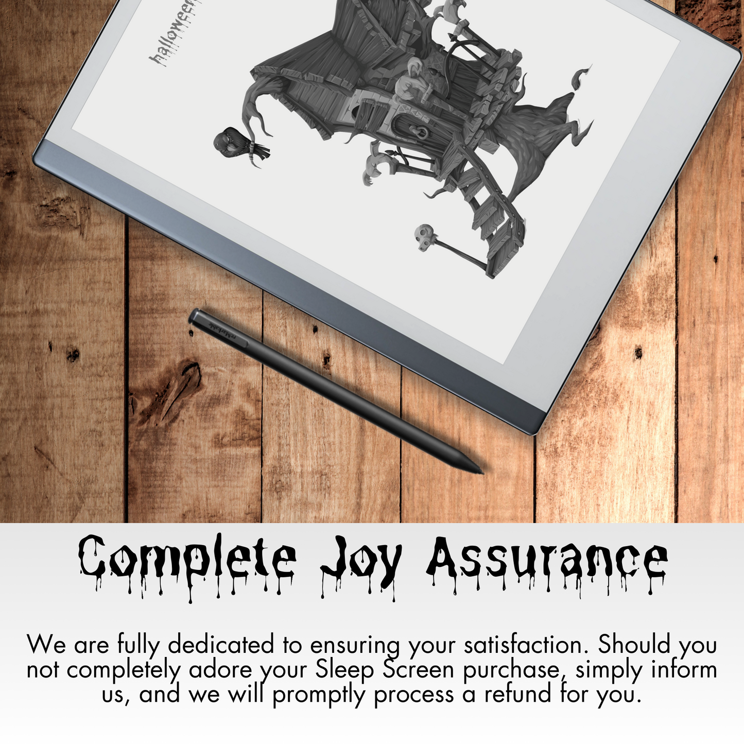 Remarkable 2 Halloween Ominous Sleep Screen & Notebook Cover