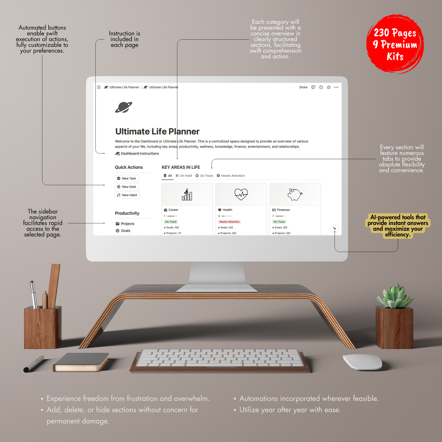 Notion Template Ultimate Bundle, Notion Planner.