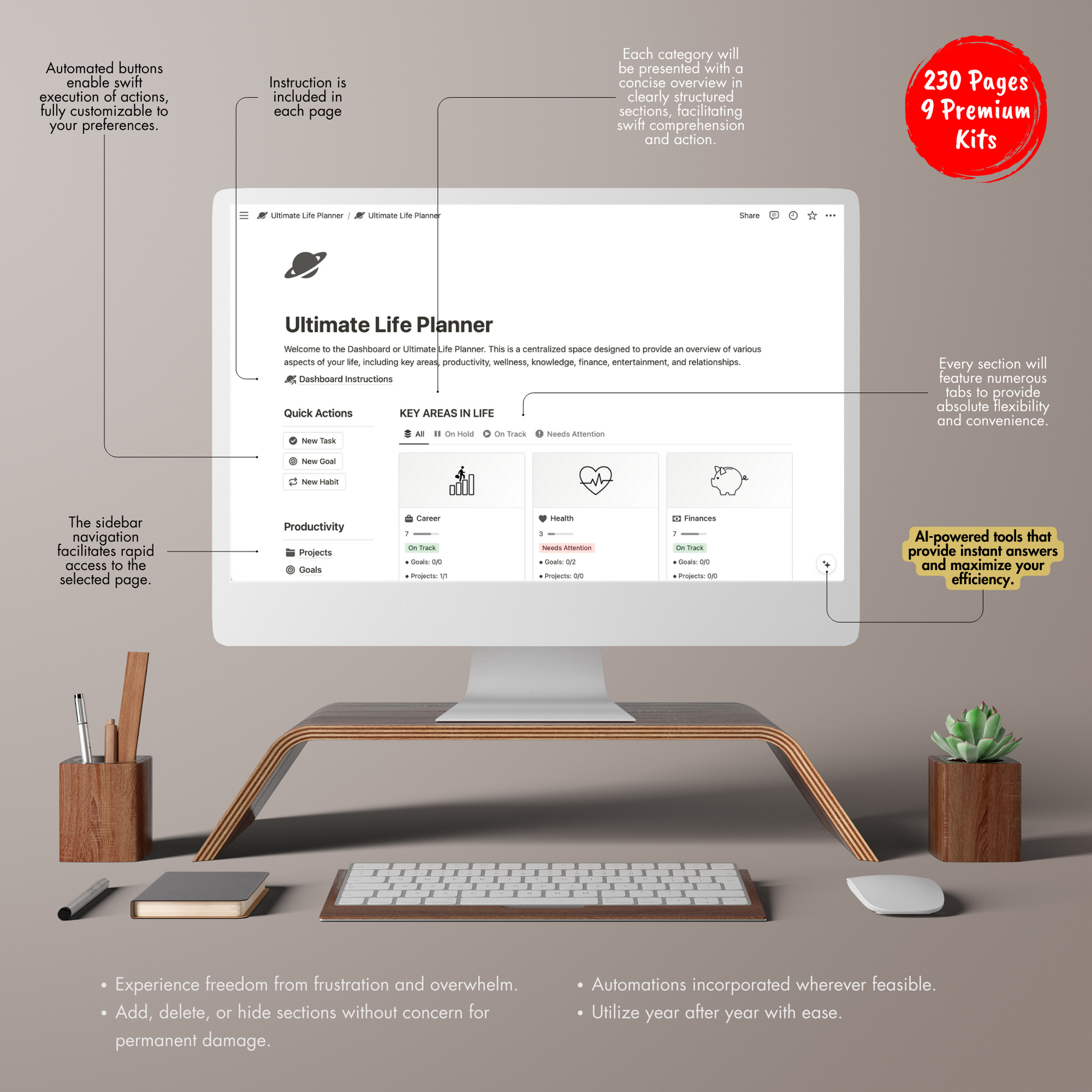 Notion Template Ultimate Bundle, Notion Planner.