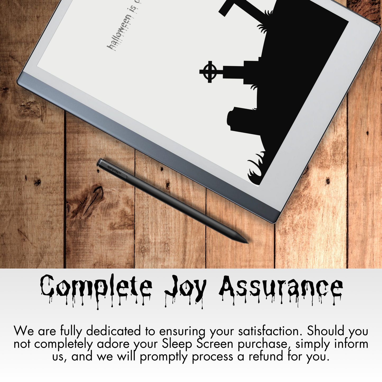 Remarkable 2 Halloween Nightmarish Sleep Screen & Notebook Cover