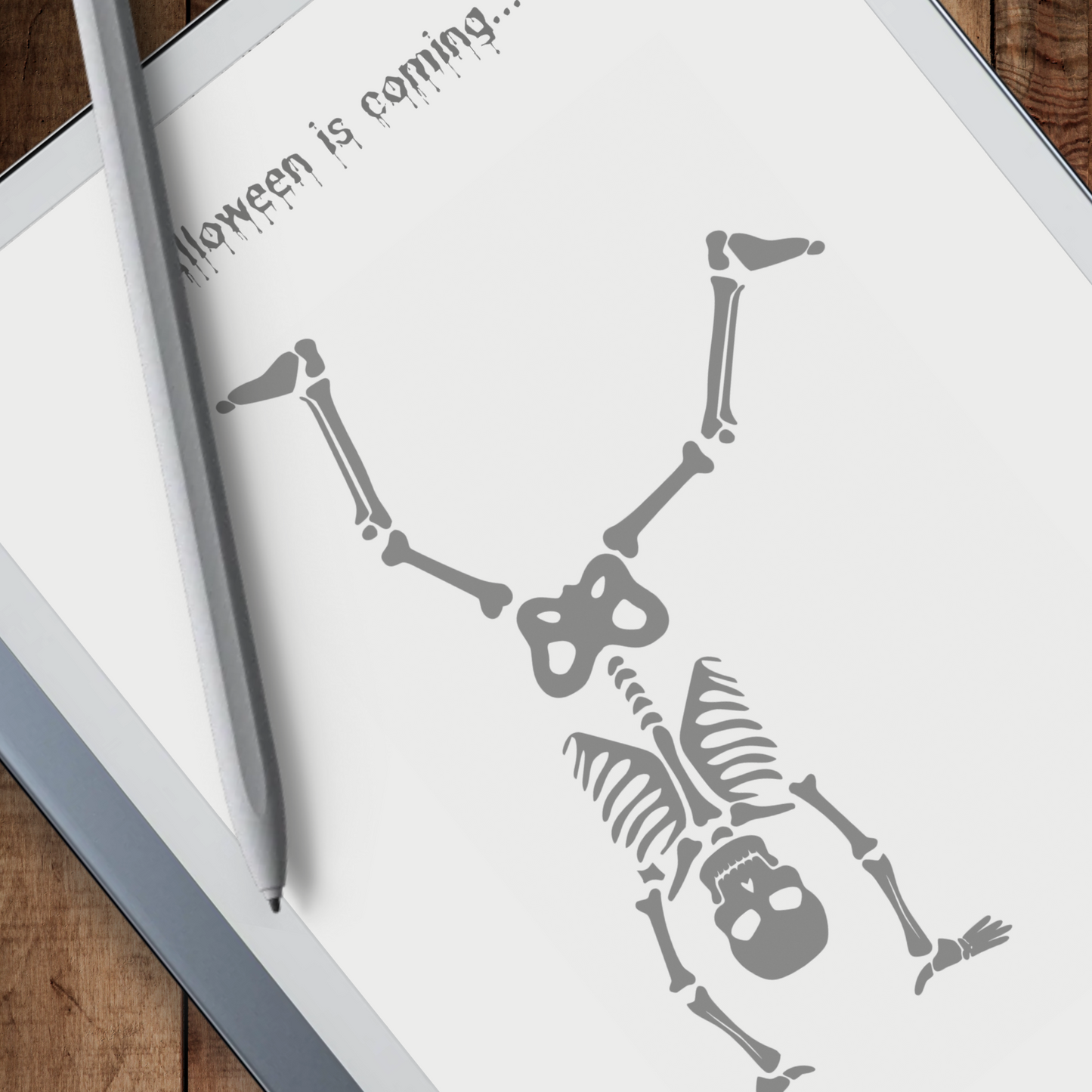 Remarkable 2 Halloween Skeleton Sleep Screen & Notebook Cover
