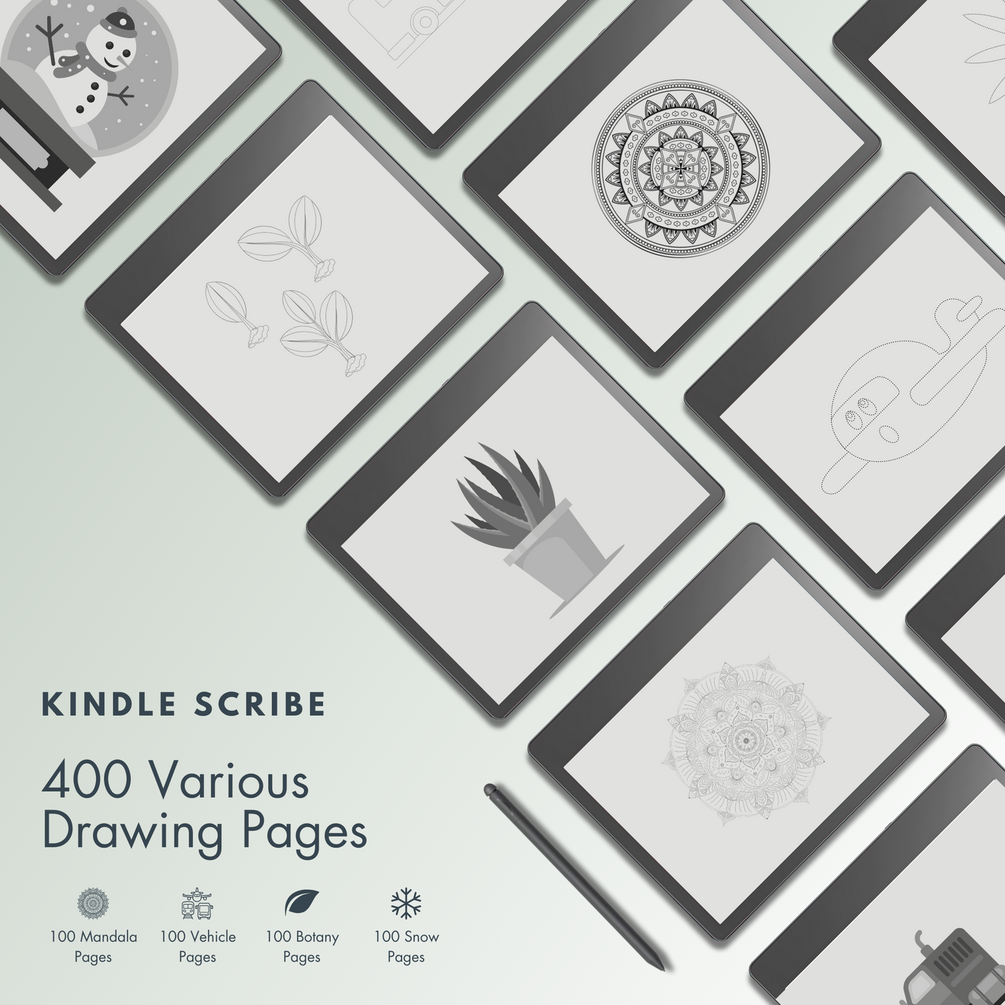 Kindle Scribe Tracing Pages.