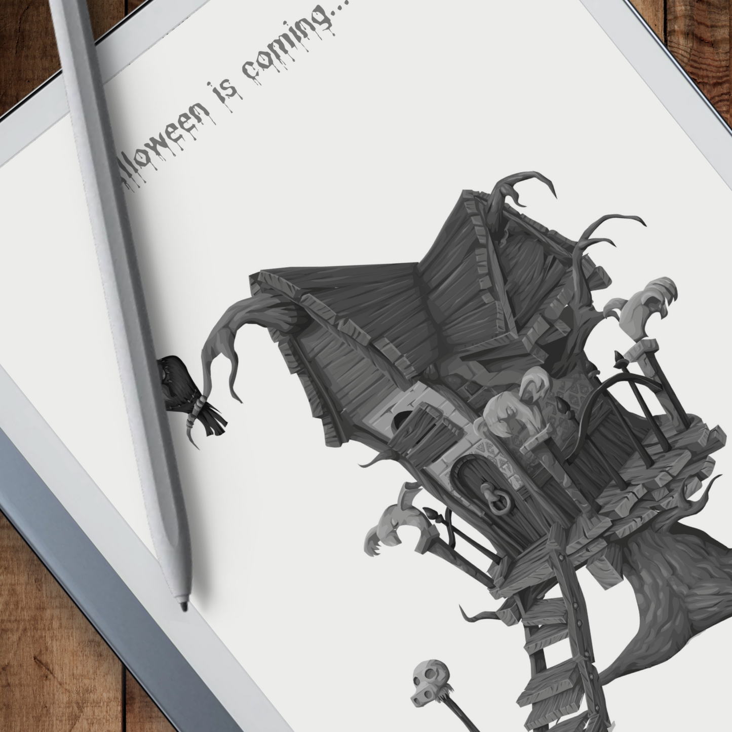 Remarkable 2 Halloween Ominous Sleep Screen & Notebook Cover