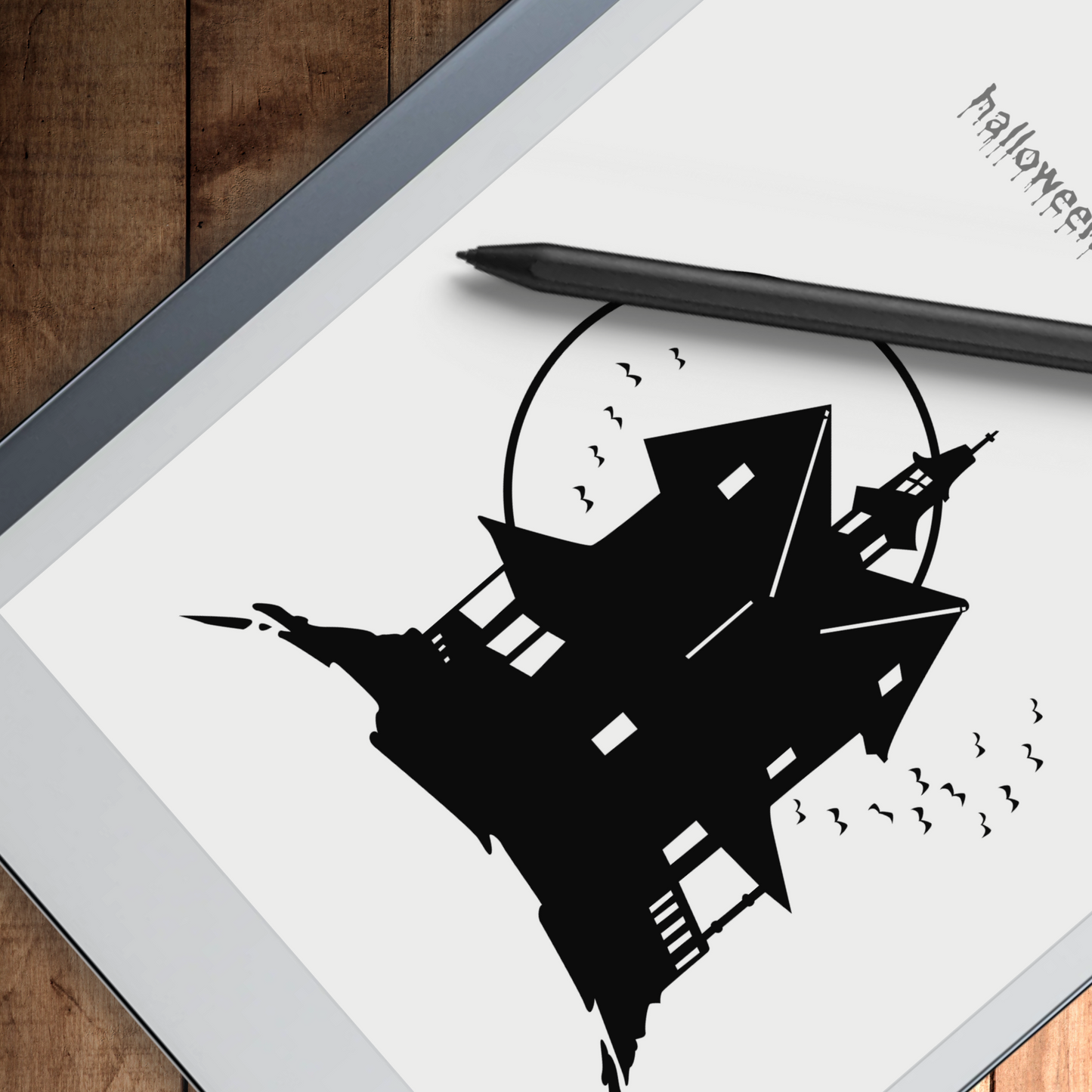 Remarkable 2 Halloween Ghostly Sleep Screen & Notebook Cover