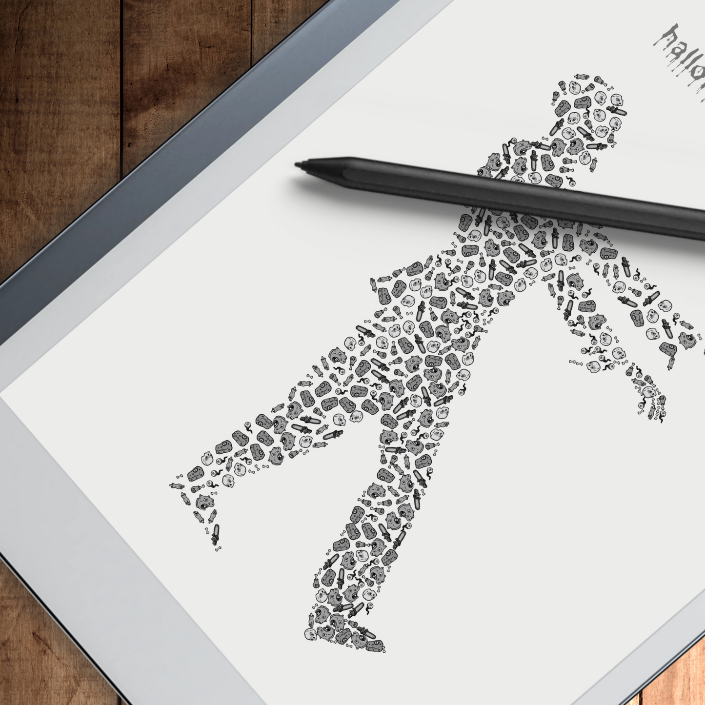 Remarkable 2 Halloween Zombie Sleep Screen & Notebook Cover
