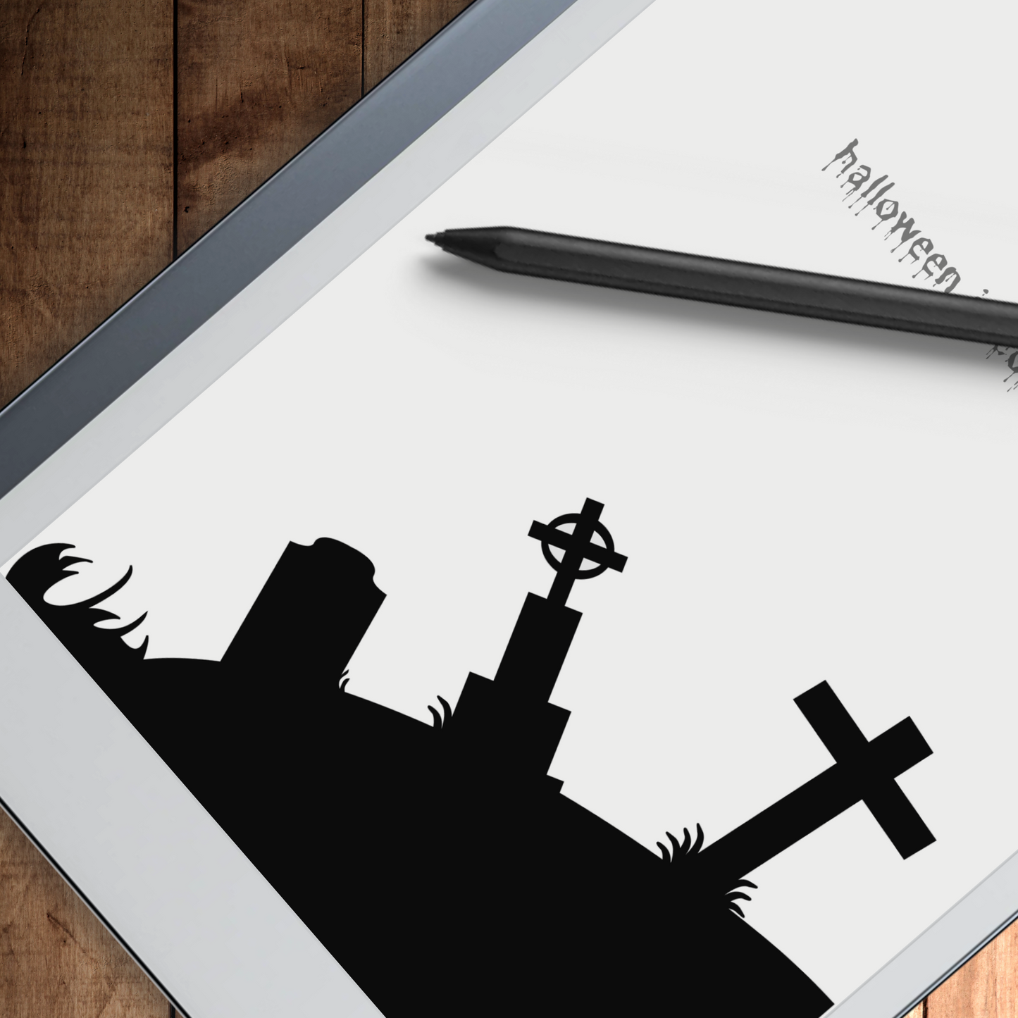 Remarkable 2 Halloween Nightmarish Sleep Screen & Notebook Cover