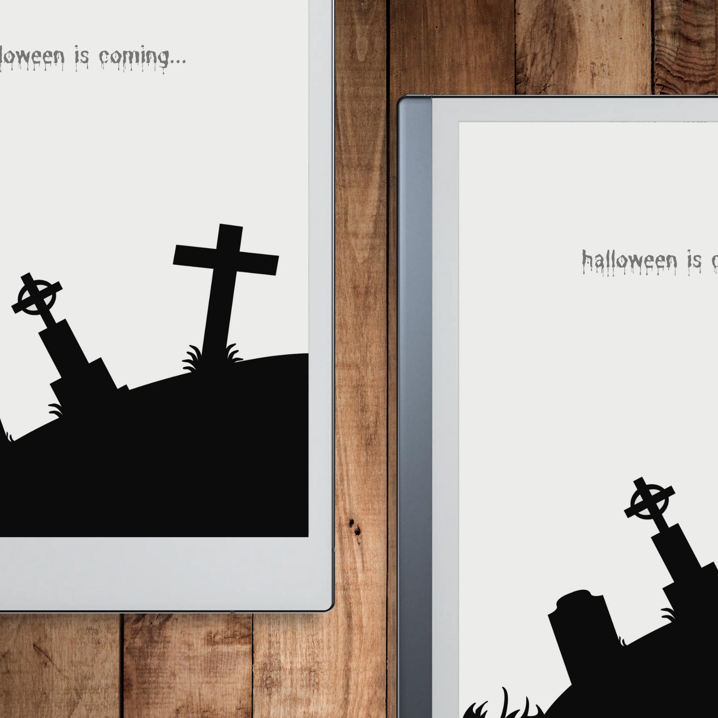Remarkable 2 Halloween Nightmarish Sleep Screen & Notebook Cover