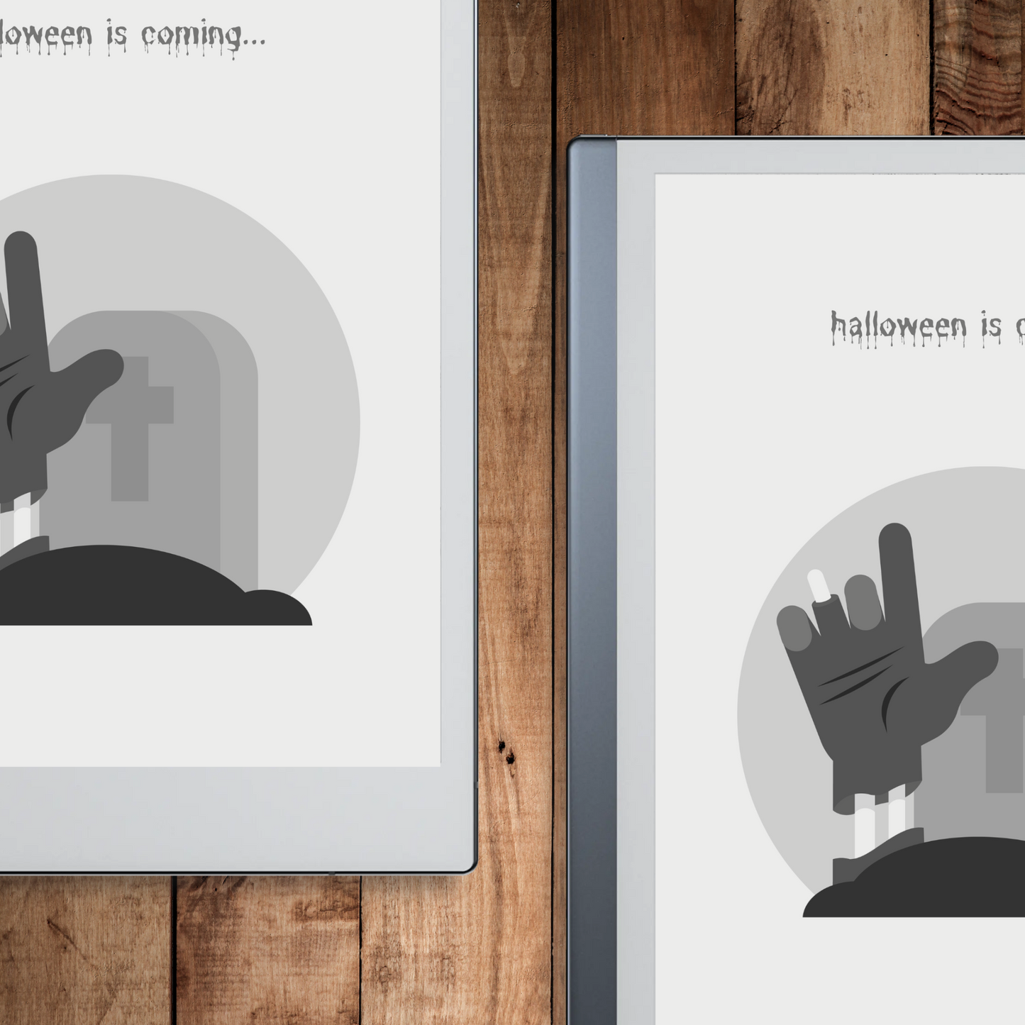 Remarkable 2 Halloween Tombstone Sleep Screen & Notebook Cover