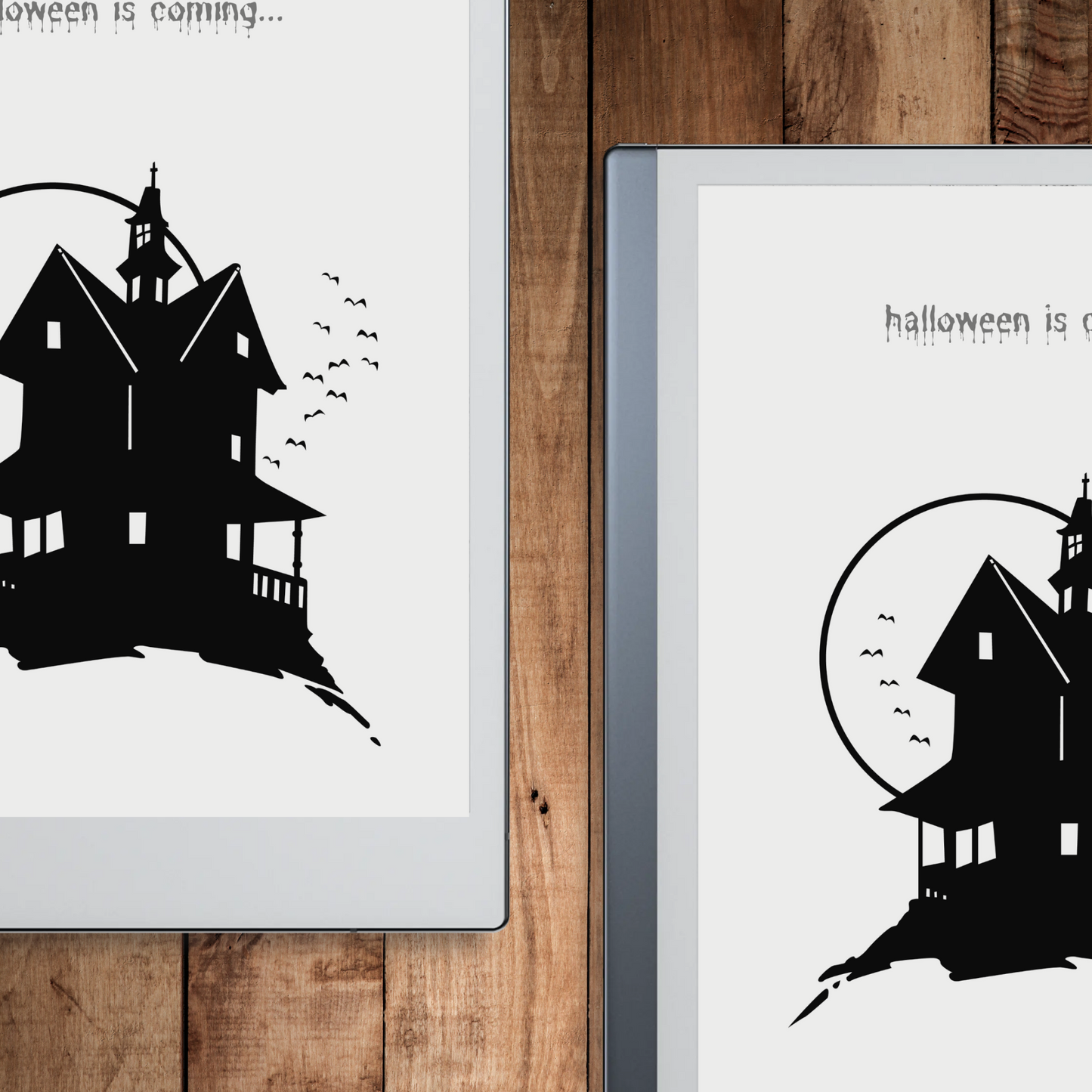 Remarkable 2 Halloween Ghostly Sleep Screen & Notebook Cover