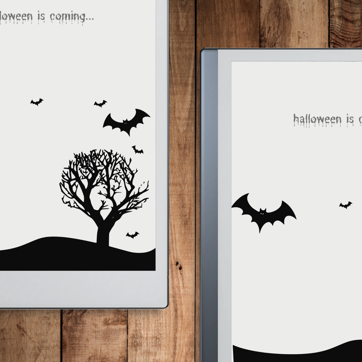 Remarkable 2 Halloween Chilling Sleep Screen & Notebook Cover