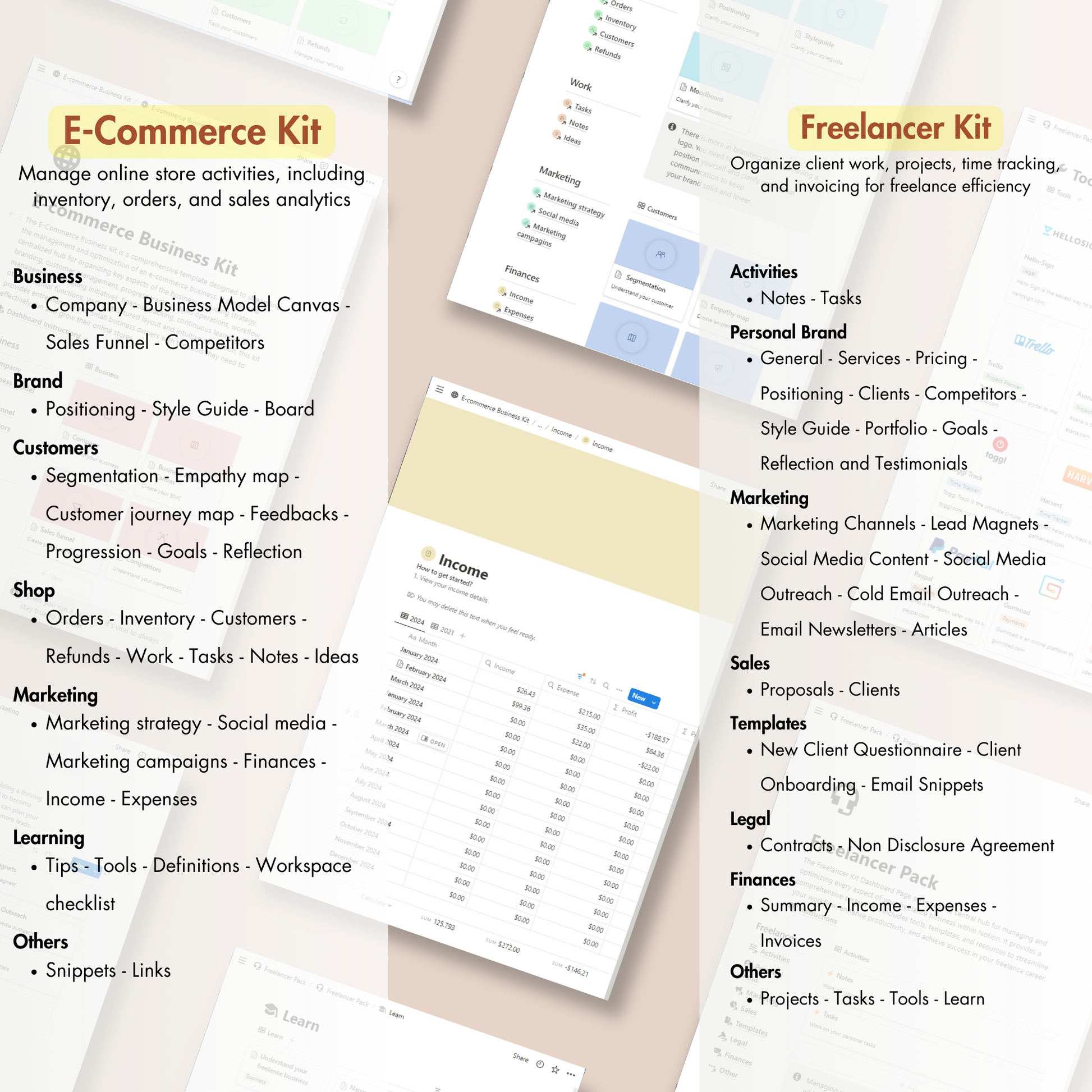 Notion Template Ultimate Bundle, Notion Planner.