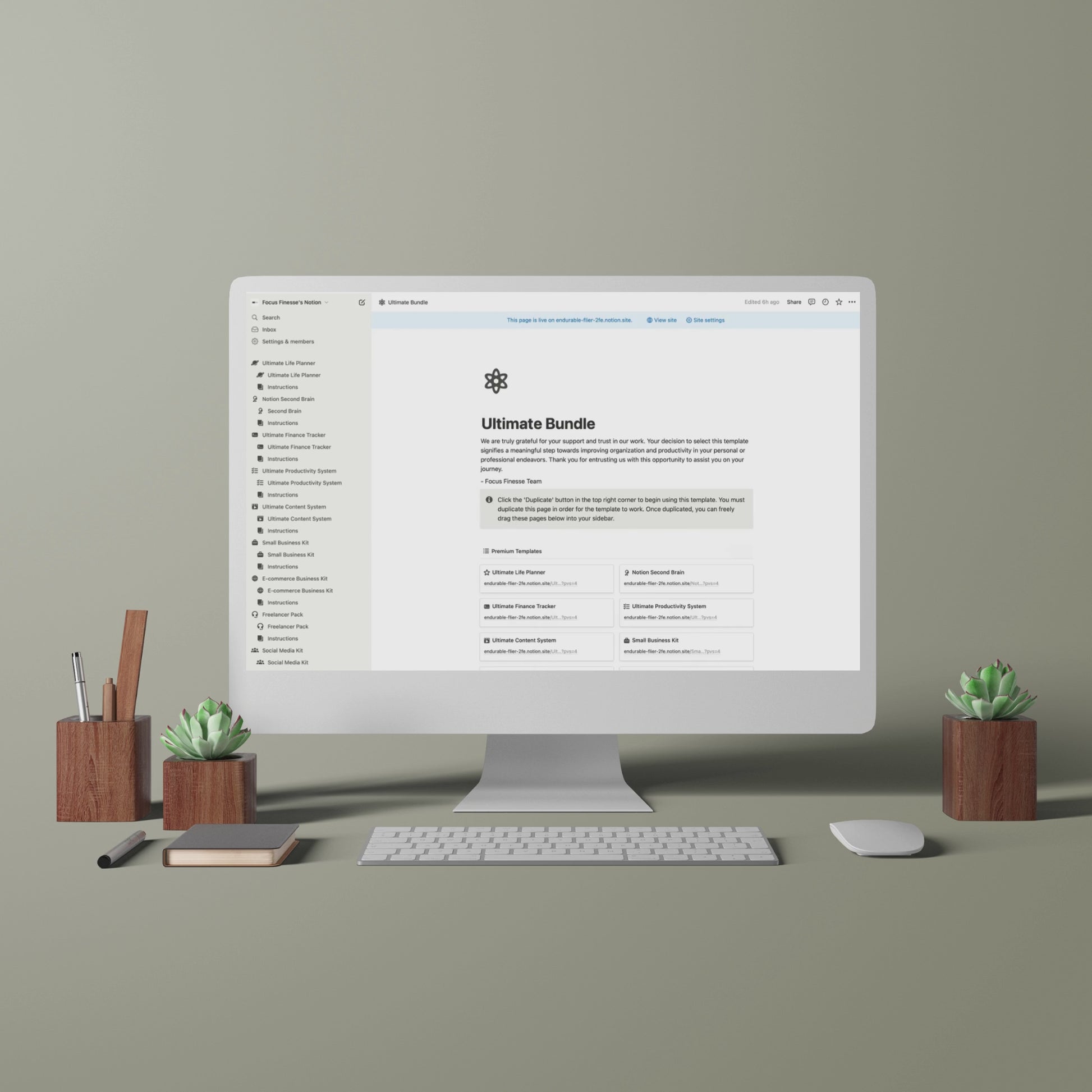 Notion Template Ultimate Bundle, Notion Planner.
