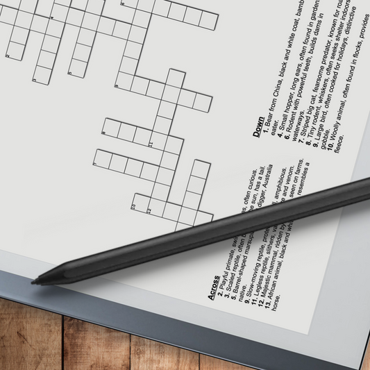 Crossword On-the-Go: How E-Ink Tablets Elevate Your Puzzle Experience