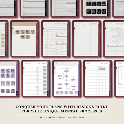 Kindle Scribe Colorsoft Template - Planner for 2026 & 2027