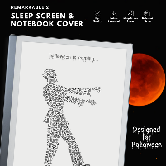 Remarkable 2 Halloween Zombie Sleep Screen & Notebook Cover