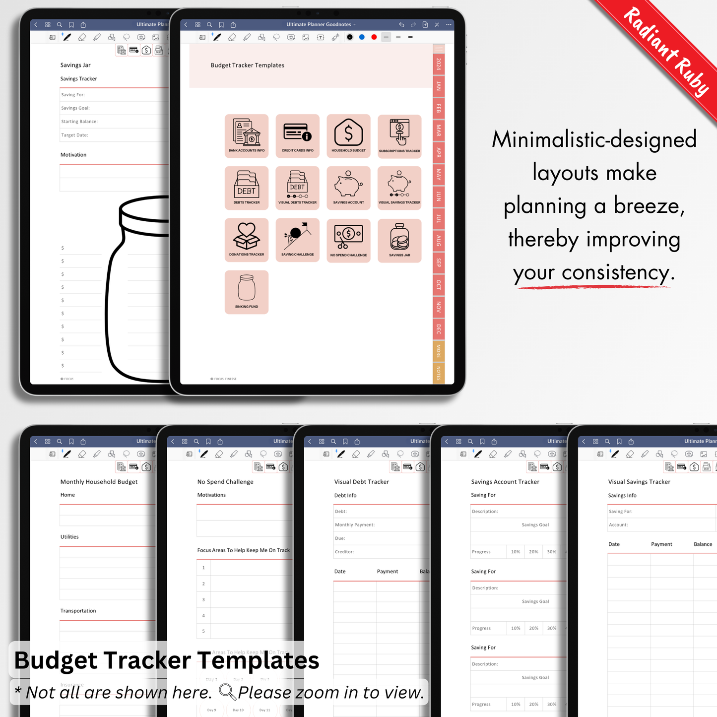 Goodnotes Planner. Goodnotes Templates. Goodnotes Digital Planners. iPad Planners.