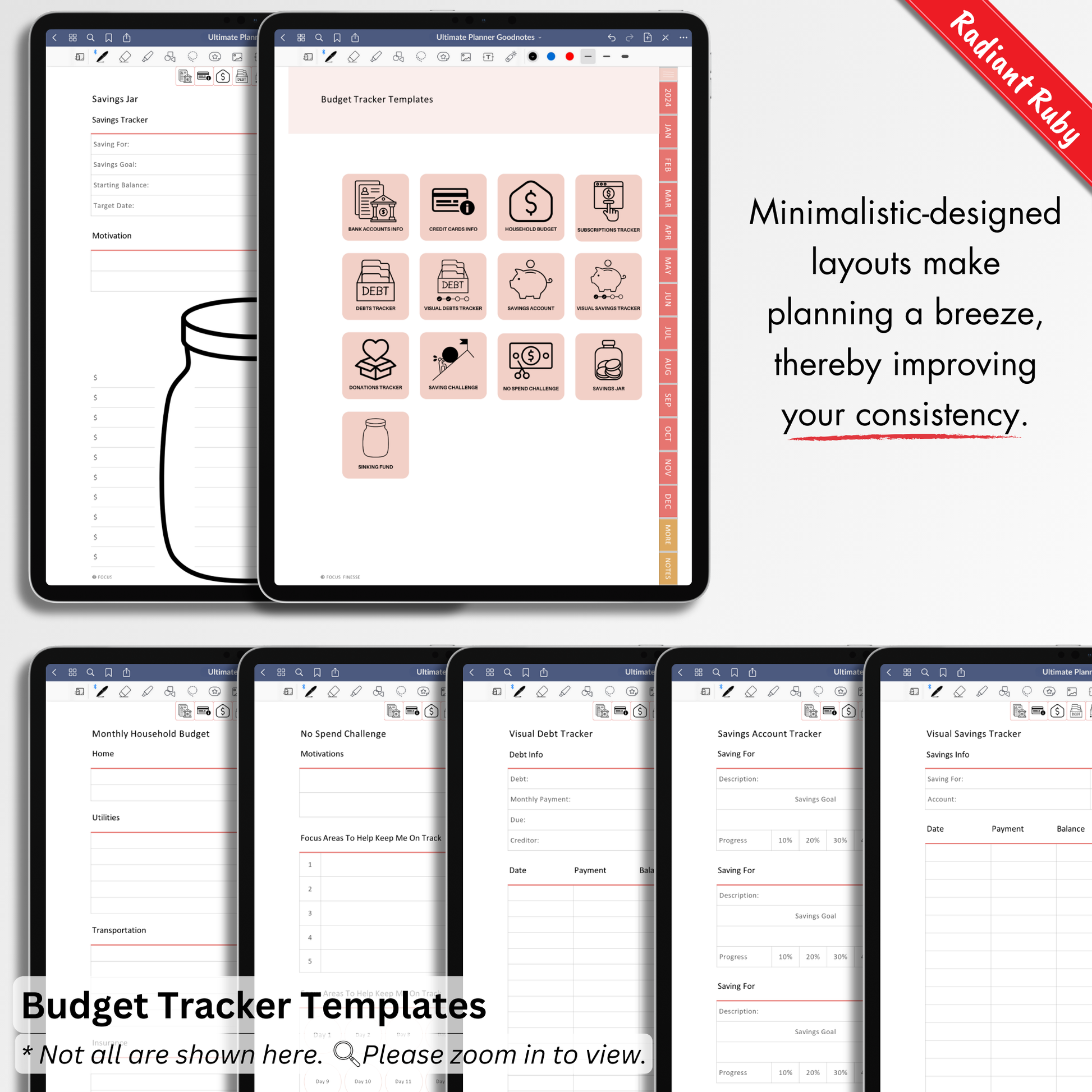 Goodnotes Planner. Goodnotes Templates. Goodnotes Digital Planners. iPad Planners.