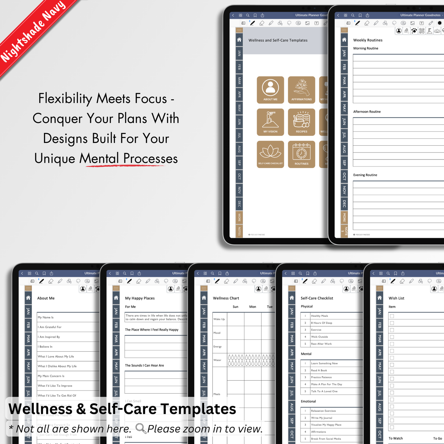 Goodnotes Planner. Goodnotes Templates. Goodnotes Digital Planners. iPad Planners.