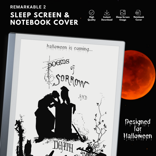 Remarkable 2 Halloween Cauldron Sleep Screen & Notebook Cover