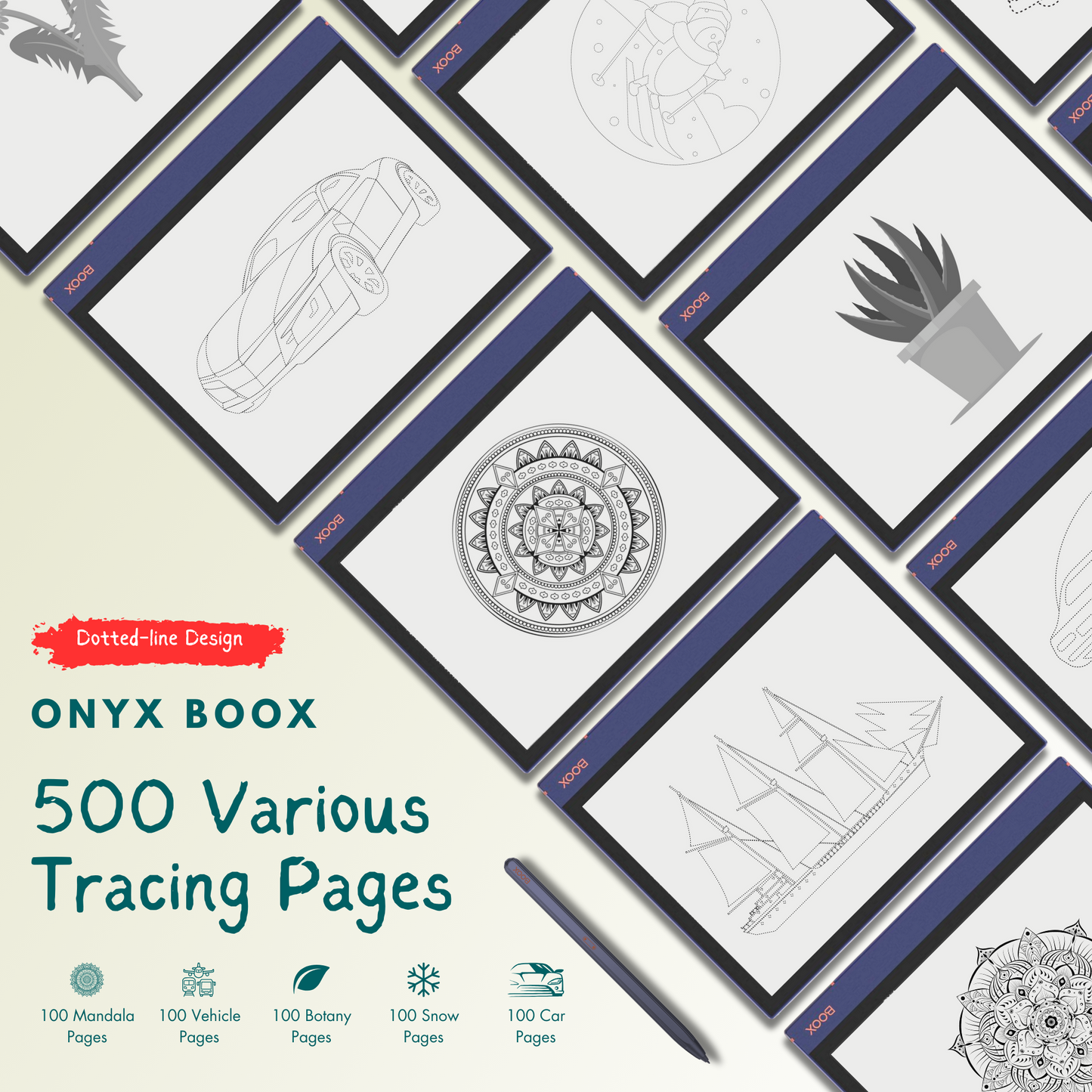 Onyx Boox Tracing Templates.