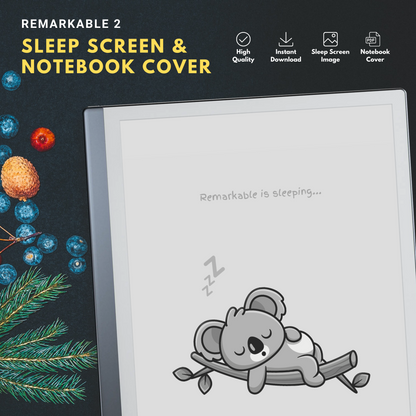 This is a Digital Download of Sleep Screen and Notebook Cover crafted specifically for the Remarkable 2.