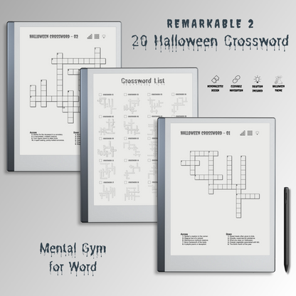 Remarkable 2 Halloween Crossword Puzzles