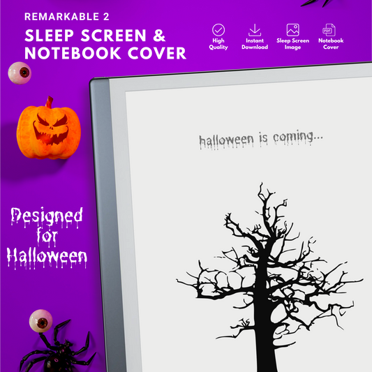 Remarkable 2 Halloween Witchy Sleep Screen & Notebook Cover
