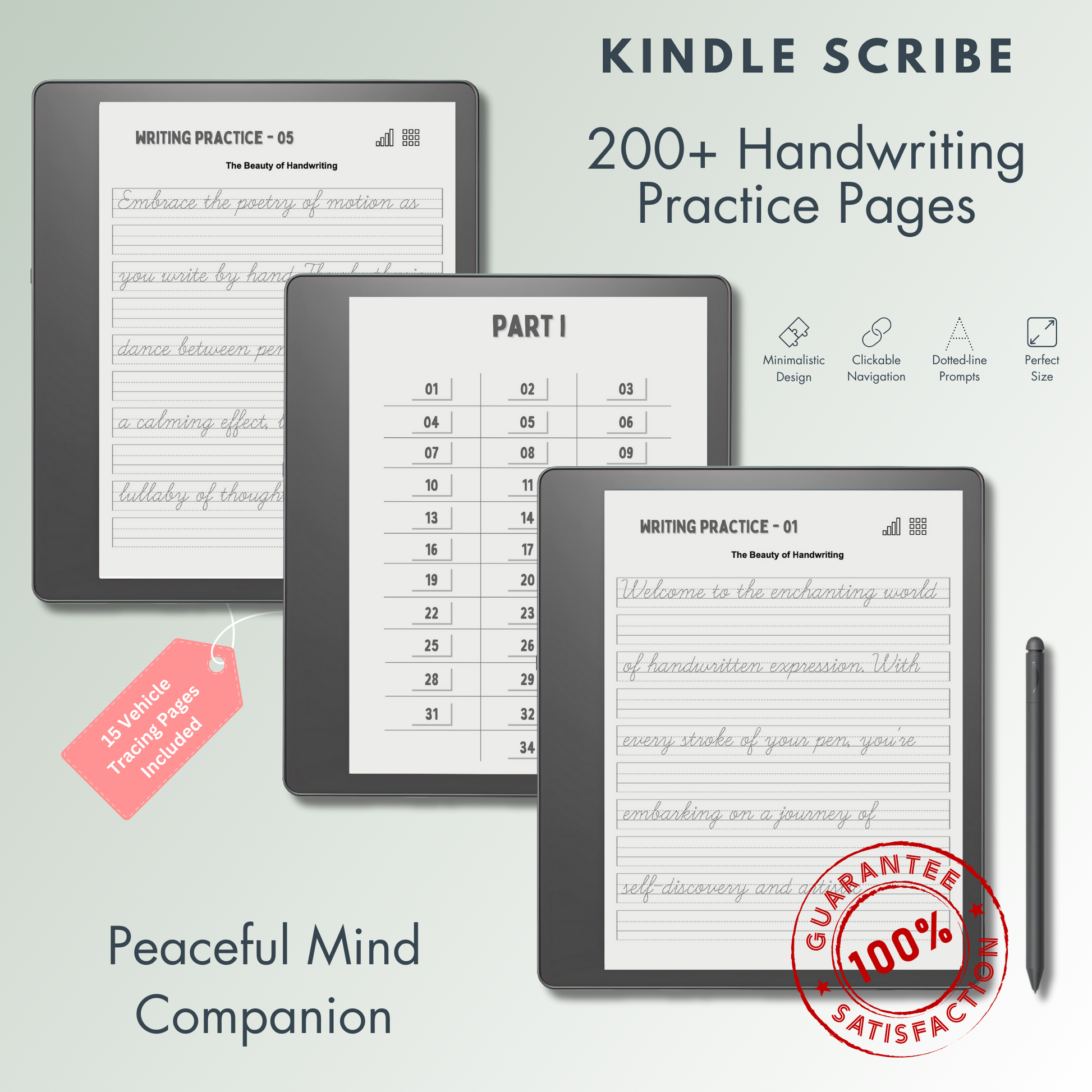 Kindle Scribe Handwriting Templates.