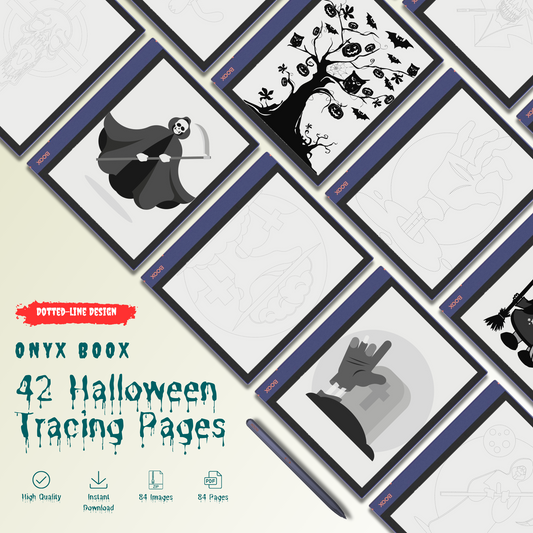 42 Onyx Boox Halloween Tracing Pages