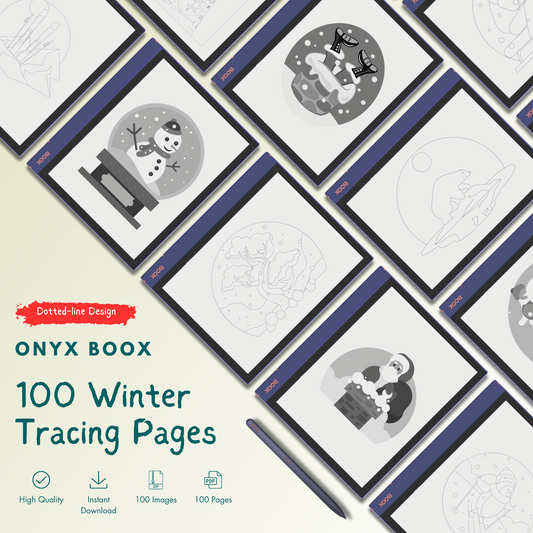 Onyx Boox Winter Tracing Pages