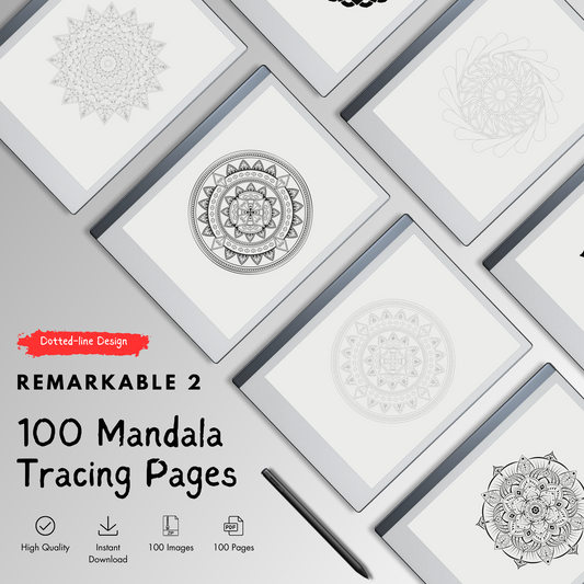 Remarkable 2 Mandala Tracing Pages