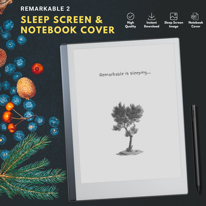 Remarkable 2 Sleep Screen & Notebook Cover Artwork - East African Pencil Cedar