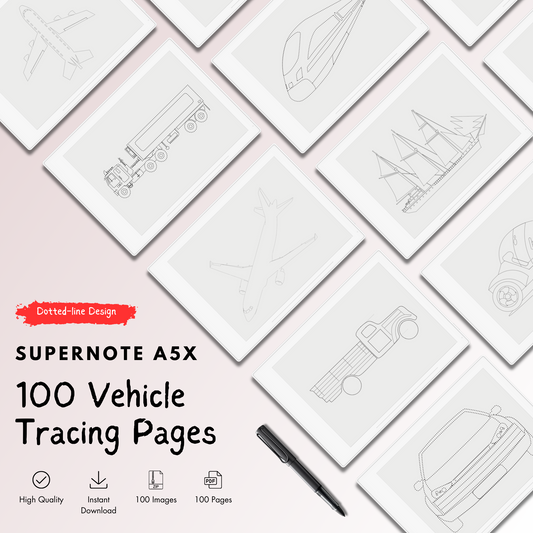 Supernote Vehicle Tracing Pages